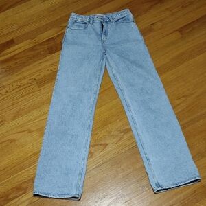 Abercrombie & Fitch 90s Relaxed Jean High Rise - Light Blue